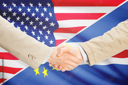 Businessmen handshake - United States and Cape Verde