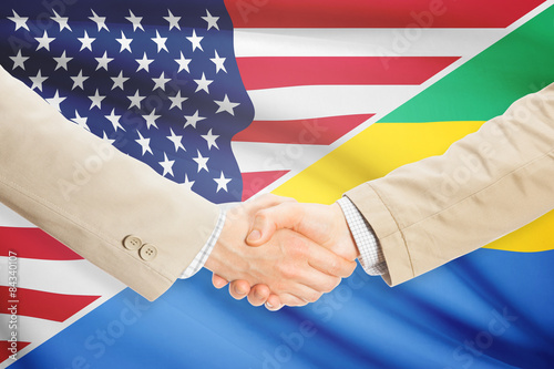 Businessmen handshake - United States and Gabon