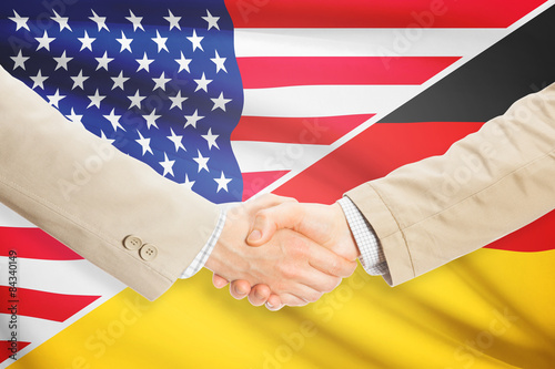 Businessmen handshake - United States and Germany