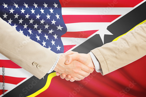 Businessmen handshake - United States and Saint Kitts and Nevis