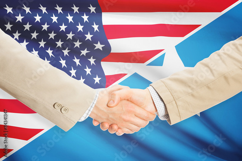 Businessmen handshake - United States and Somalia