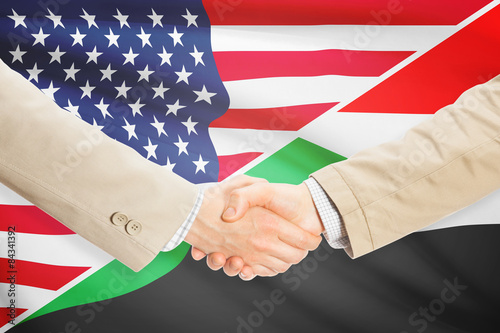 Businessmen handshake - United States and Sudan