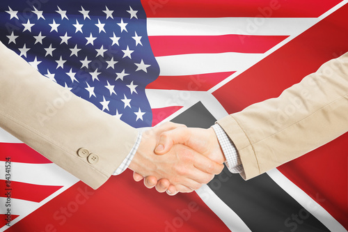 Businessmen handshake - United States and Trinidad and Tobago