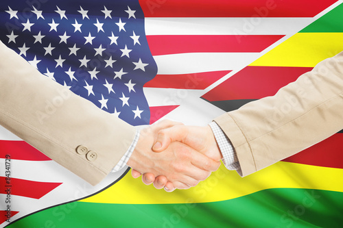 Businessmen handshake - United States and Zimbabwe