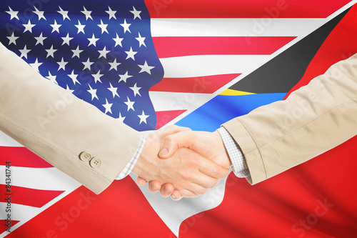 Businessmen handshake - United States and Antigua and Barbuda