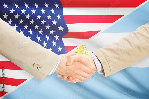Businessmen handshake - United States and Argentina