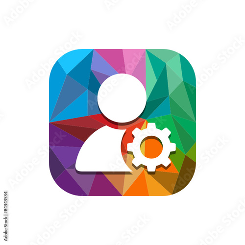 
Geometric App Button