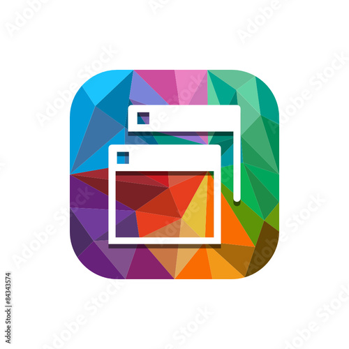 
Geometric App Button