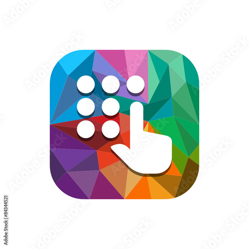 Geometric App Button