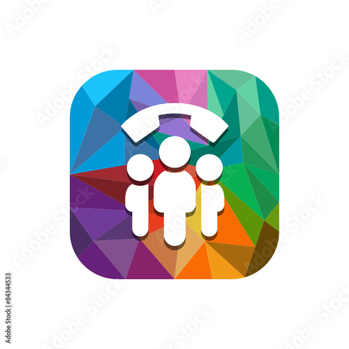 Geometric App Button