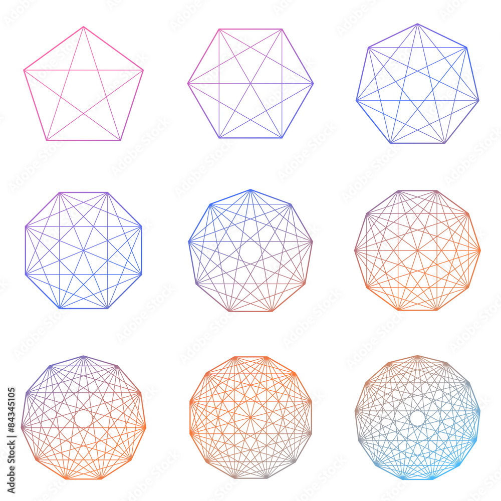 Set of geometric shapes. Vector Set of geometric shapes. Vector