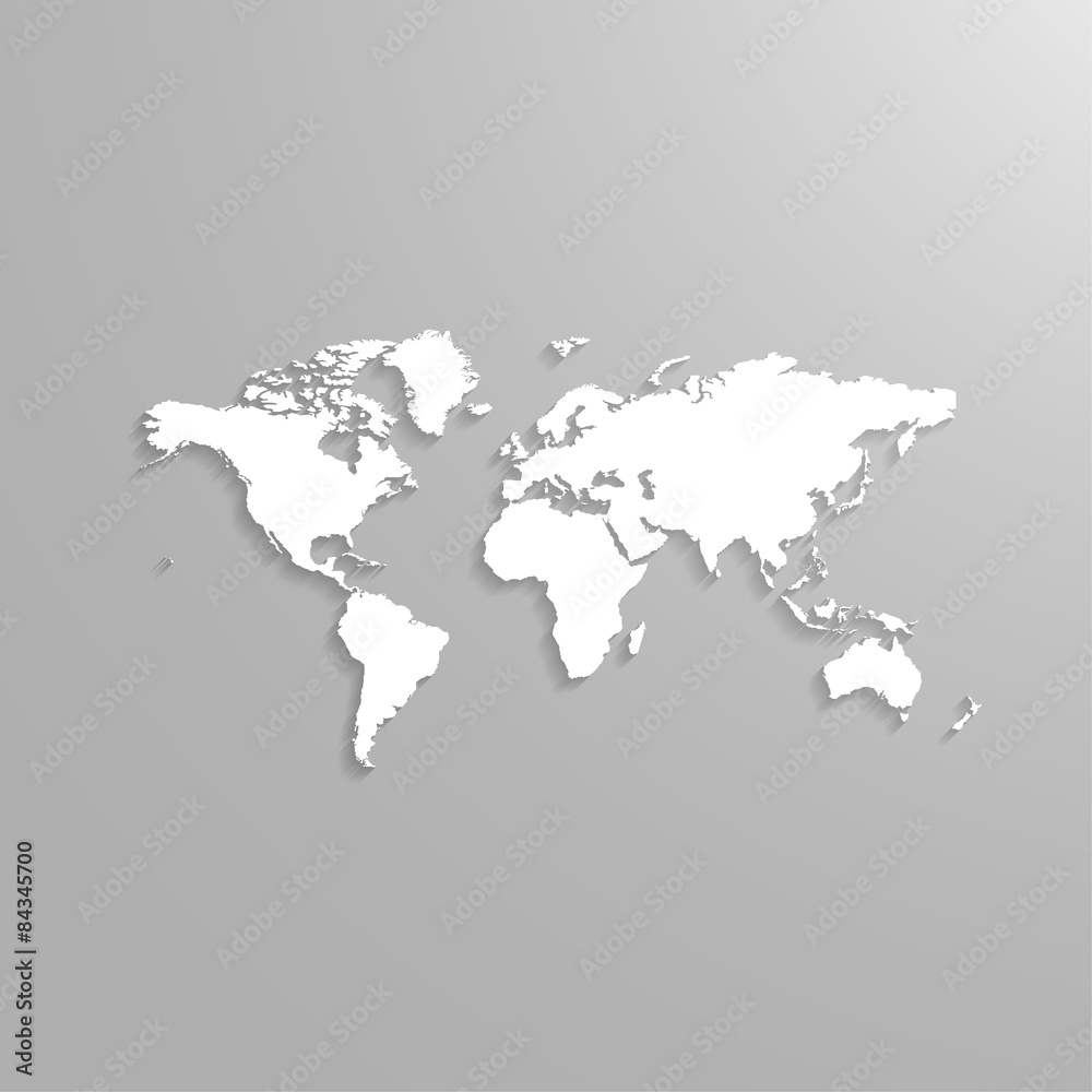 Fototapeta world map