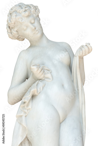 Ancient marble statue of a nude young woman