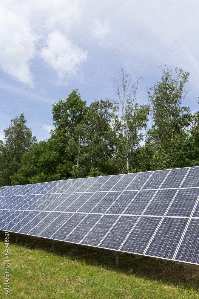 Solar Power Station on the green Meadow Solar Power Station on the green Meadow