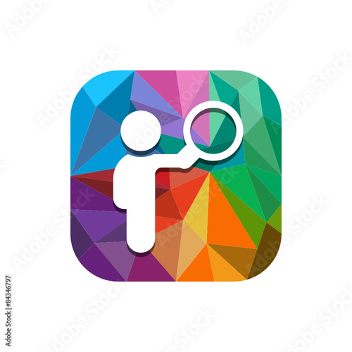 Geometric App Button