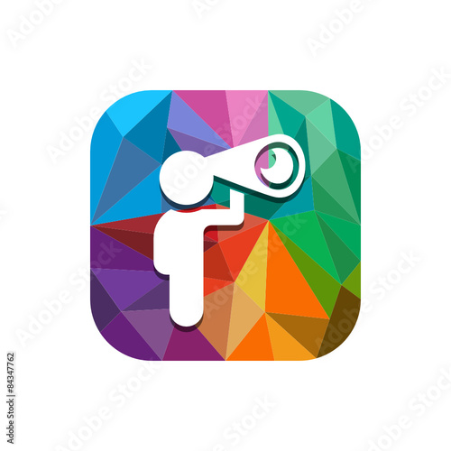 Geometric App Button