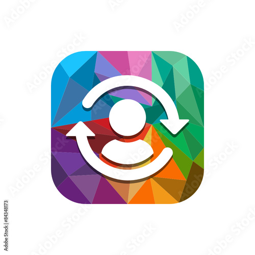 Geometric App Button