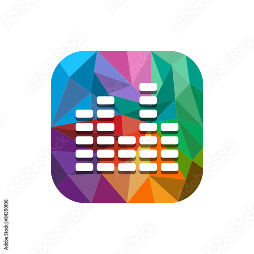 Geometric App Button