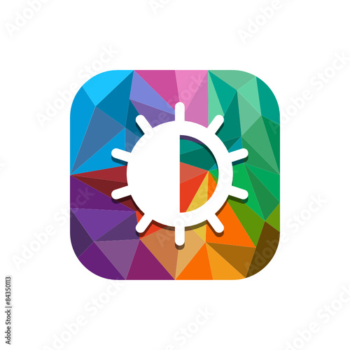 Geometric App Button