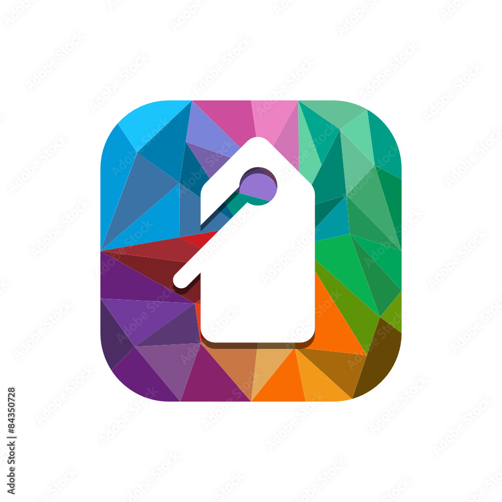 Geometric App Button