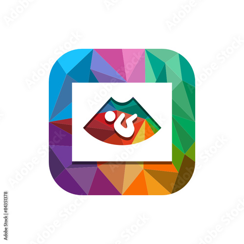Geometric App Button