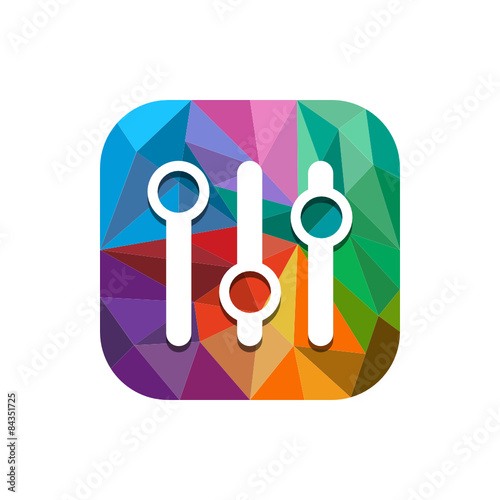 Geometric App Button