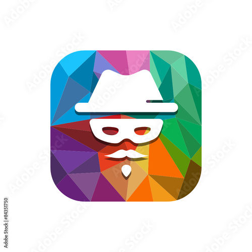 Geometric App Button
