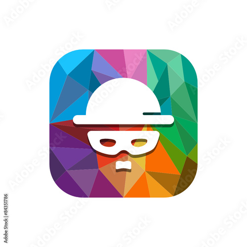 Geometric App Button