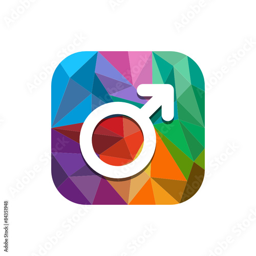 Geometric App Button