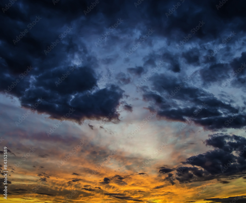 colorful dramatic sky