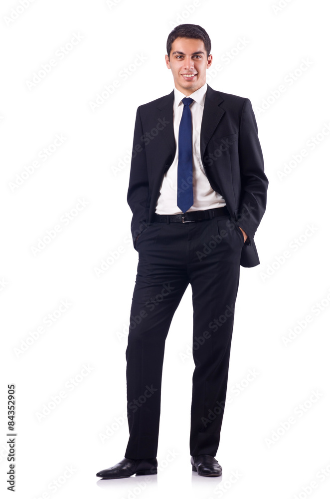 Businessman in formal attire isolated on white Businessman in formal attire isolated on white