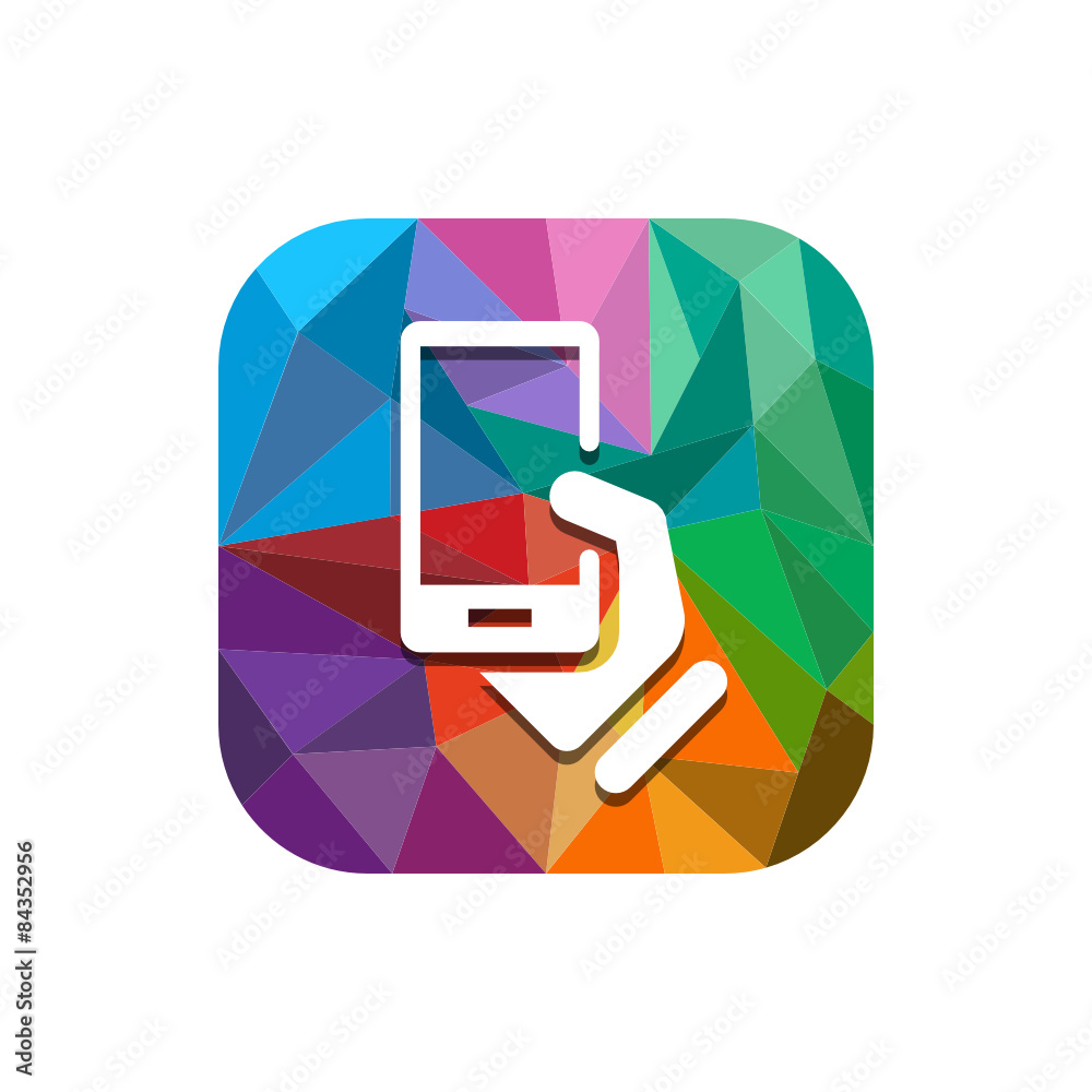 Geometric App Button Geometric App Button