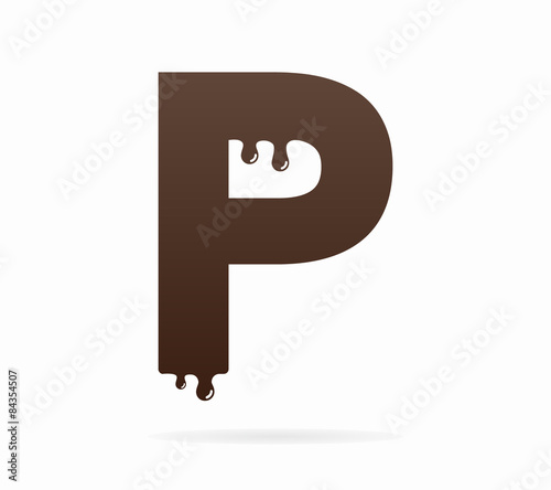 Letter P logo or symbol icon