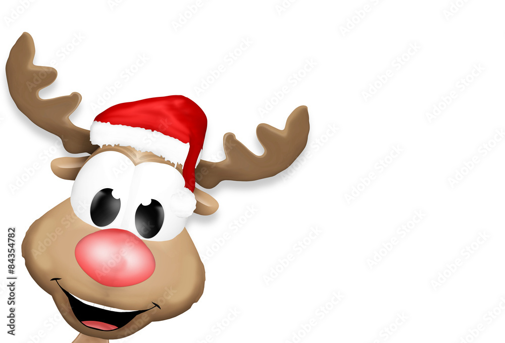Obraz premium Happy Christmas Reindeer