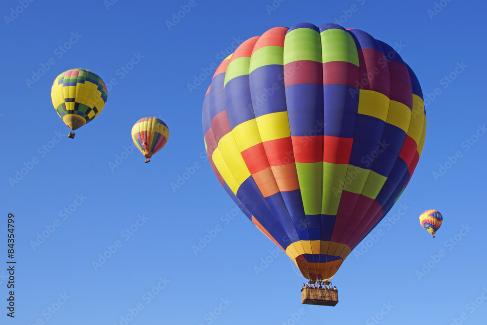 Fototapeta premium Hot Air Balloons Float over California