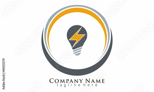 Idea Lamp Logo Vector