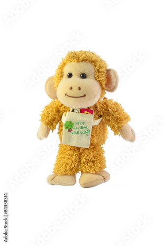 Smiling Monkey Doll global warming.