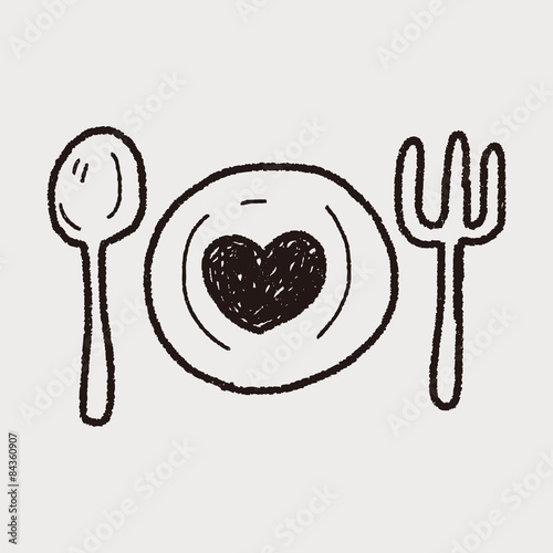 love dinner doodle
