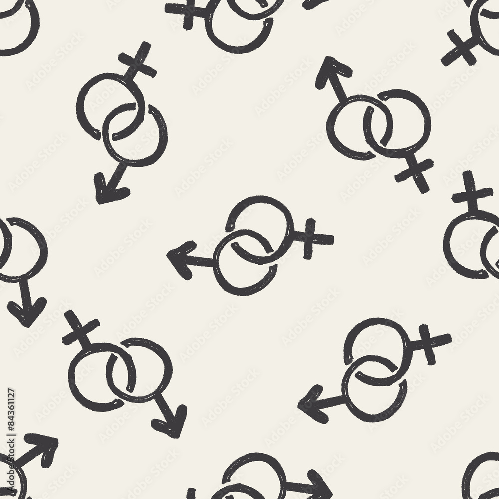 girl and boy doodle seamless pattern background girl and boy doodle seamless pattern background