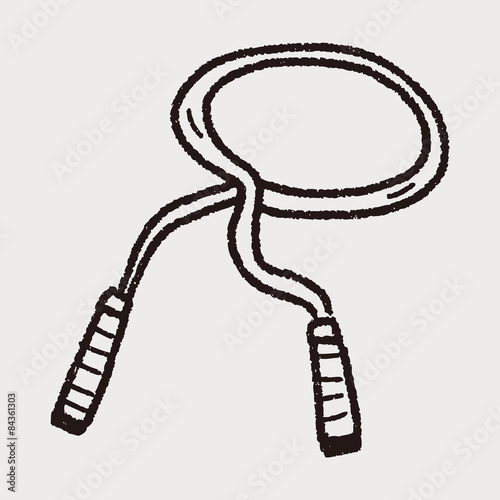 rope skipping doodle
