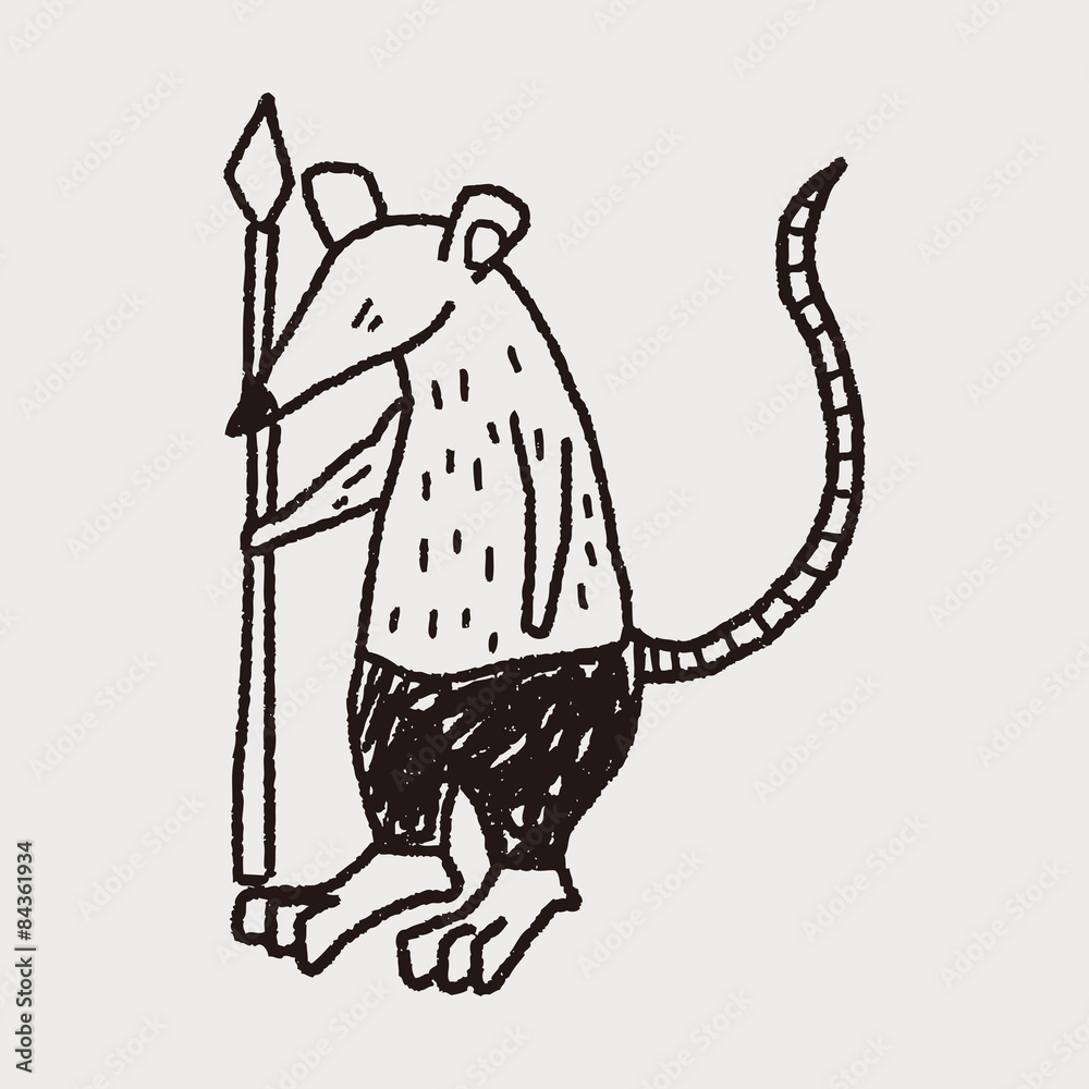Fototapeta premium monster doodle