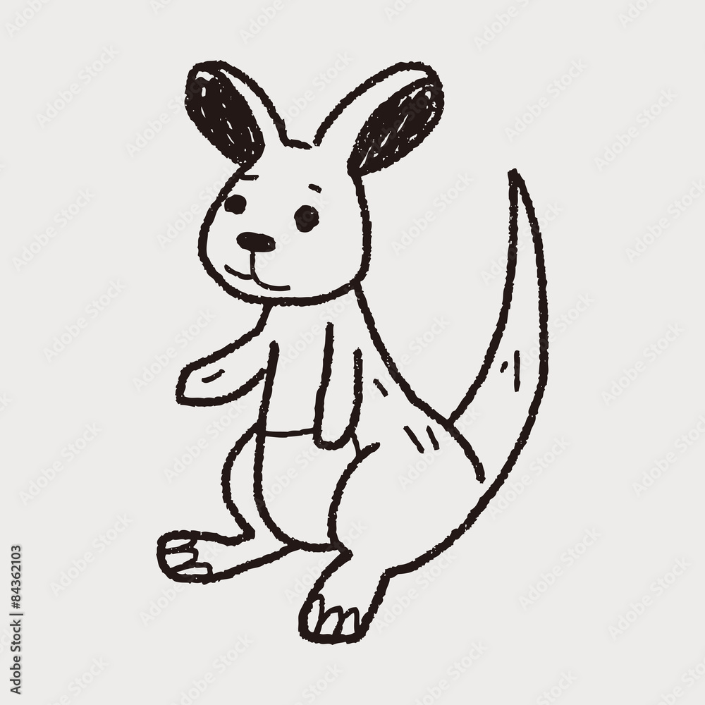 kangaroo doodle kangaroo doodle