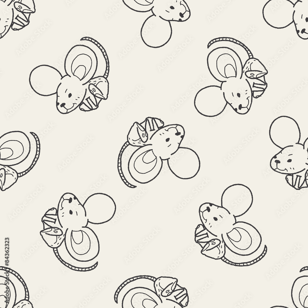 mouse doodle seamless pattern background mouse doodle seamless pattern background