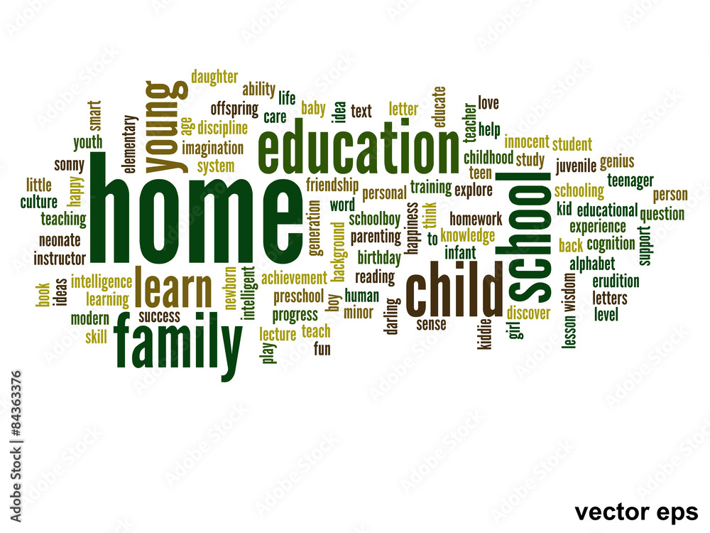 Vector conceptual education word cloud Vector conceptual education word cloud