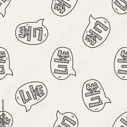 Doodle Like seamless pattern background