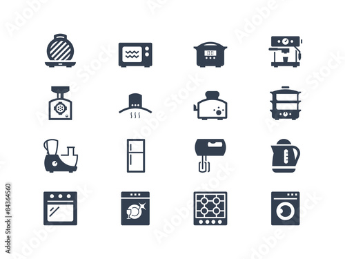 Kitchen appliances icons