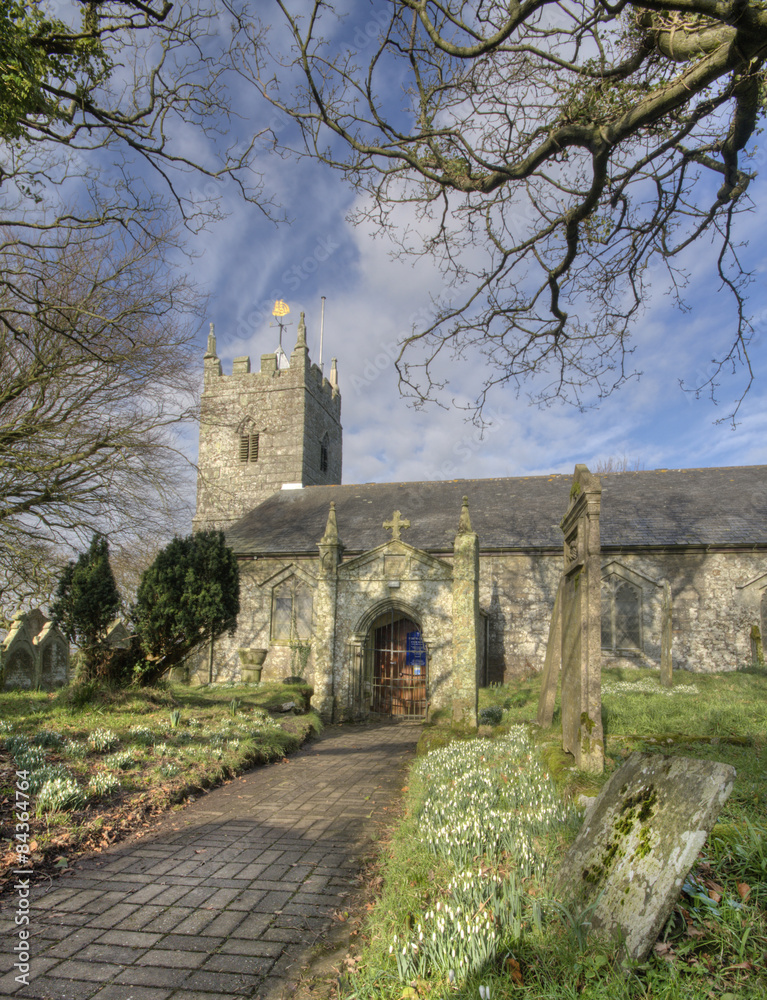 A typical english Church. Located in St. Dennis, Cornwall. UK.