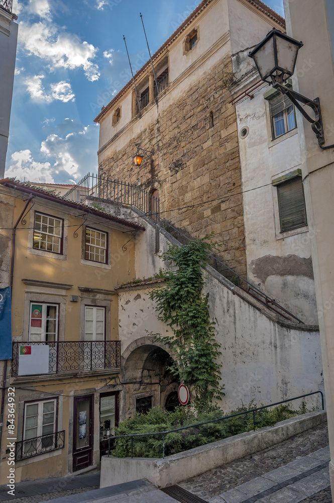 Coimbra . Courtyards and streets of the old city
