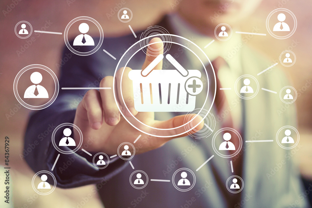 Business button basket trolley connection web shopping icon Business button basket trolley connection web shopping icon