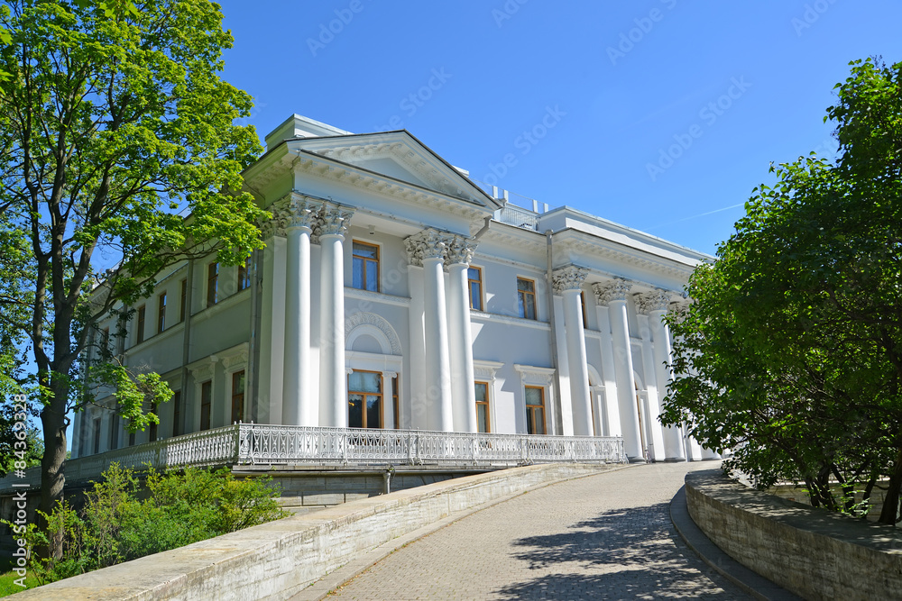 ST. PETERSBURG, RUSSIA - JULY 11, 2014: Yelagin Palace in the su